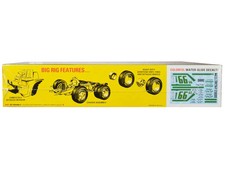 Skill 3 Model Kit 1966 Dodge L700 Truck with Flatbed Racing Trailer 1/25 Scale M picture