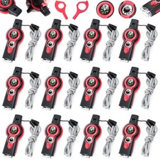 Arrowbash 12 Pack Emergency Survival Whistle 7-in-1 Compass Hiking Survival picture