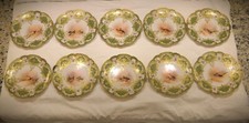 Limoges Bird plates set of 10 picture
