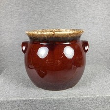 Vintage Hull Ovenproof Brown Drip Side Stoneware Baked Bean 6