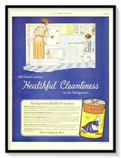 1926 Old Dutch Cleanser Ad - Refrigerator Cleanliness - Vintage Advertisement picture