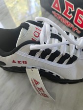 Rare NWT Delta Sigma Theta ΔΣΘ Krispy Shoes US 9.5 Sneakers HTF Box 📦 Is Torn picture
