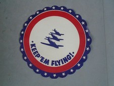 WWII Keep em Flying coaster picture