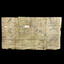 RARE WWI Saint Mihiel AEF Artillery Barrage Map Lt. McKey 134th Field Artillery picture