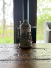 German Lidded Stein Gruß aus dem Schwarzwald Breweriana Decorative Relief picture