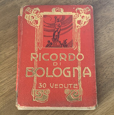 Ricordo di Bologna 30 Vedute Italy Souvenir Postcard Photo Booklet Red Cover picture