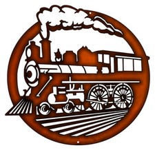 440 TRAIN LOCOMOTIVE COPPER LOOK CUT OUT 14.5