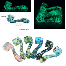 Smoking Pipes Glass Bowl Hand Pipe Collectible Tobacco Hookah Glows in the dark picture