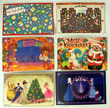 Disney Disneyland Merriest Nites Event 2021 Christmas 4x6 Art Card Set of Prints picture