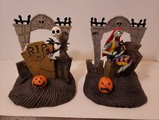 RARE Vnt  Nightmare Before Christmas Jack & Sally Bookends. READ DESCRIPTION picture