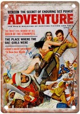 Vintage Girly Magazine Pinup  Retro Look Metal Sign GM76 picture