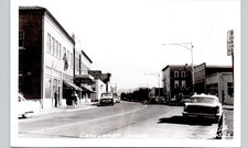 DOWNTOWN STREET cathlamet wa c1960 postcard washington state real photo rppc picture