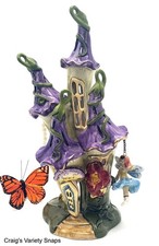 Heather Goldminc Blue Sky Morning Glory Palace Tea light Candle Holder Halloween picture