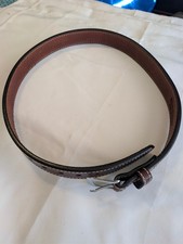 Bullhide Belts Full Grain Leather Belt Men’s Size 38 Made in USA Chicago Screw picture