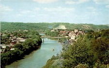 SCENIC VIEW, KENTUCKY RIVER, FRANKFORT, General James Wilkinson Postcard picture
