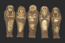 5 RARE ANCIENT EGYPTIAN PHARAONIC ANTIQUE Ushabti Shabti Statues (Egypt History) picture