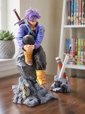 Dragon Ball Z Future Trunks Sitting Figure 26cm 10.2in Anime Statue Collectible picture