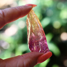 Sunset Aura Quartz 2.25 Inch Lemurian Seed LG Chunky 115 ct Crystal #55 picture