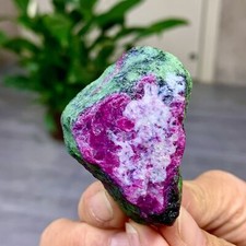 93G Natural green Ruby zoisite (anylite) crystal sample Healing picture
