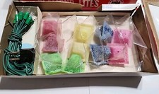 VTG GLAMOUR LIGHTS SUGAR FROSTED CANDY LANTERNS WORLD- WIDE RARE picture
