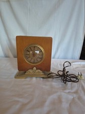 Vintage Sessions self starting clock brass base works picture