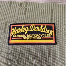 3” Embroidered Harley Davidson Iron On Patch picture