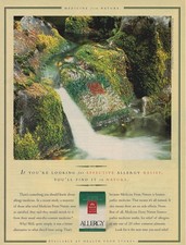 Medicine From Nature Allergy Relief Vintage Print Ad 1991 Waterfall Image u picture