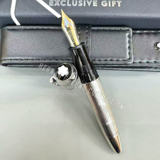 MONTBLANC 149 Meisterstück Solitaire Silver Pinstripe Fountain Pen HOT RARE picture