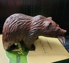 Vintage Oaxacan Ironwood Bear Carving Mid 20th Century Made In Mexico Folk Art picture