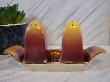 Royal Winton Fading Fuchsia/Yellow Salt & Pepper Shakers with Tray - England L1 picture