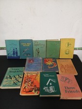 Vintage Hardcover Book Lot 1st Editions Elementary Textbook Education Collection picture
