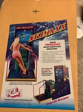 orginal 11-8 1/4” Ski Maxx arcade video game FLYER AD picture