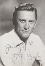 Kirk Douglas American Actor CA autograph 1950s - Original Hand Signed Photo picture
