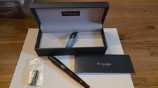 Montegrappa Fortuna Blazer Fountain Pen, Medium Nib, Cartridges, Pewter Tankard picture