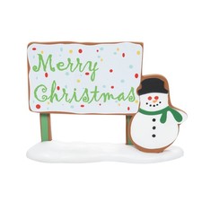 Department 56 Village Collections Gingerbread Christmas Billboard 3.5