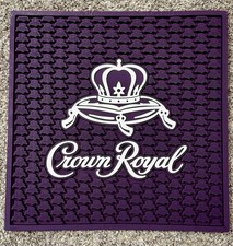 Crown Royal Bar Spill Mat Rubber 16.5in X 16.5in - NEW picture