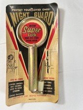 Vintage Carr-Co Night Guard Super Lock NG-1 NOS Door Chain Anti-Saw USA picture