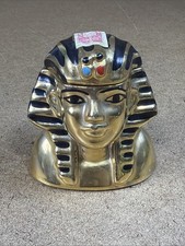 VTG Michter's King Tutankhamun Bottle 1978 Gold King Tut Liquor Decanter Used picture
