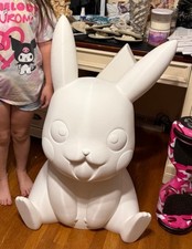 Life Size 3d Printed Pikachu Pokemon Figure  Unpainted picture