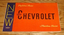 Original 1949 Chevrolet Full Line Foldout Sales Brochure 49 Chevy Styleline picture