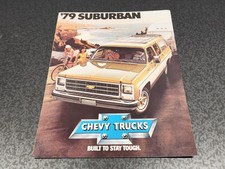 1979 Chevrolet Suburban Chevy Sales Dealer Brochure Catalog Uncirculated ~ READ picture