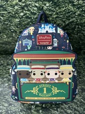 Loungefly Disney Parks Main Street Dapper Dave Mini Backpack Multicolor Blue picture