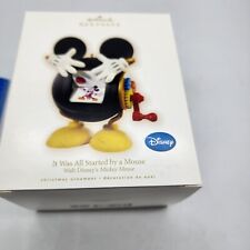 2009 Disney It Was All Started By a Mickey Mouse Hallmark Keepsake Ornament NEW picture