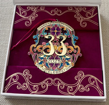 VERY RARE Disneyland Club 33 70th Anniversary Holiday Ornament Member Gift NIB picture
