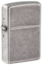 Zippo Armor Antique Silver Plate Windproof Pocket Lighter, 28973 picture