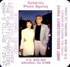 35MM Film Slide Richard Donner Lauren Schyler Donner Fugitive Premiere 1993 picture