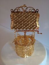 Danbury Mint Gold Christmas Ornament 1997 Wishing Well with Bucket  picture