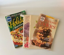 Four recipe books, Jell-o, Nestle, Pillsbury and Current recipe card holder book picture