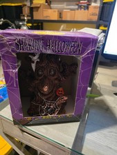 VTG Gemmy Halloween Shaking Tree In Box -  Ghosts, Bats - Tested & Working picture