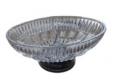 William Adams Towle Crystal Divided Relish Dish Silverplate picture